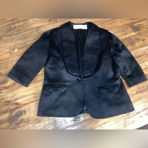 David Szeto Black Textured Jacket blazer work attire